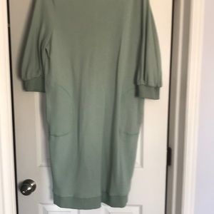 NWT Sweatshirt dress with lace-up back